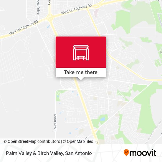 Palm Valley & Birch Valley map