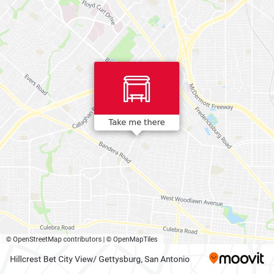 Hillcrest Bet City View/ Gettysburg map