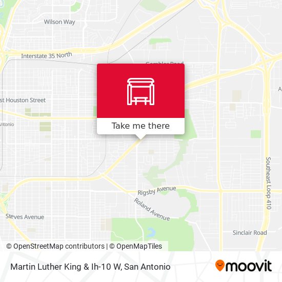 Mapa de Martin Luther King & Ih-10 W