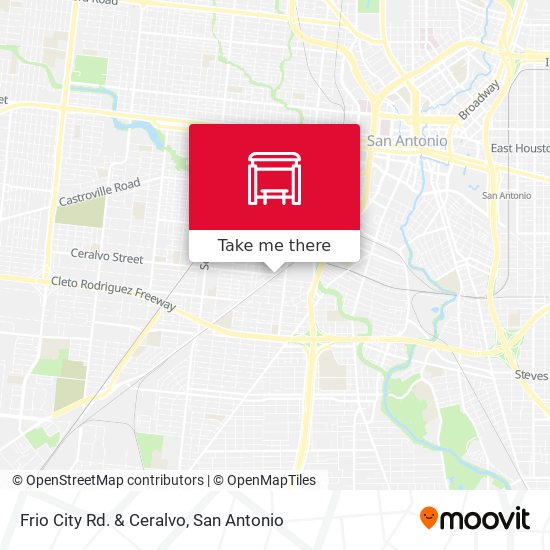 Frio City Rd. & Ceralvo map