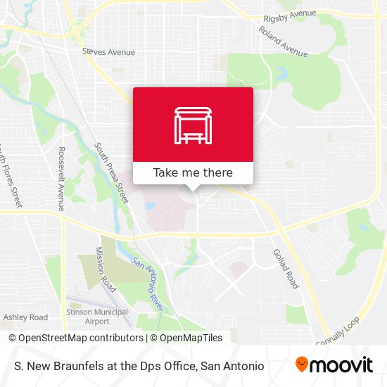S. New Braunfels at the Dps Office map