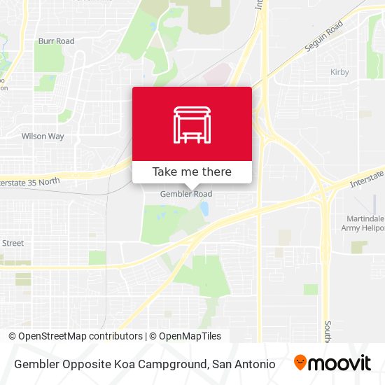 Mapa de Gembler Opposite Koa Campground