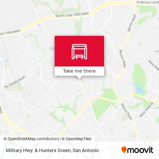 Military Hwy. & Hunters Green map