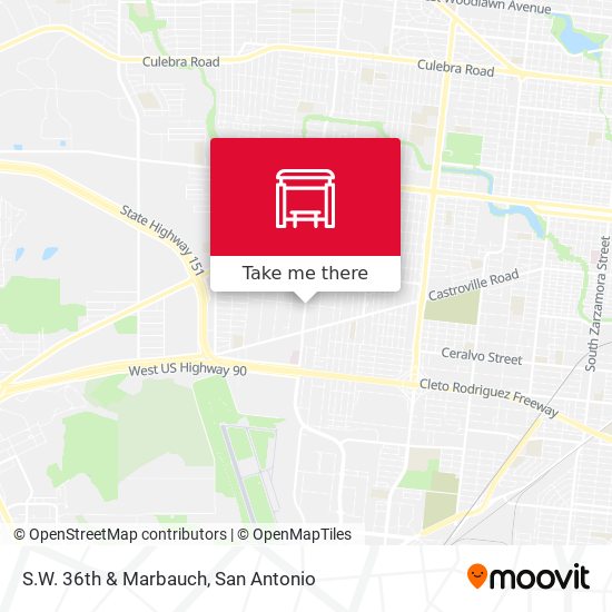 S.W. 36th & Marbauch map
