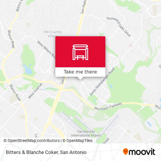 Mapa de Bitters & Blanche Coker