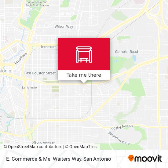 E. Commerce & Mel Waiters Way map