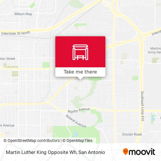 Martin Luther King Opposite Wh map