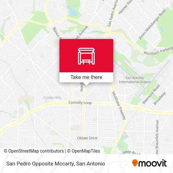 San Pedro Opposite Mccarty map