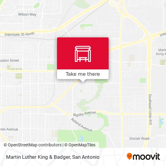 Martin Luther King & Badger map