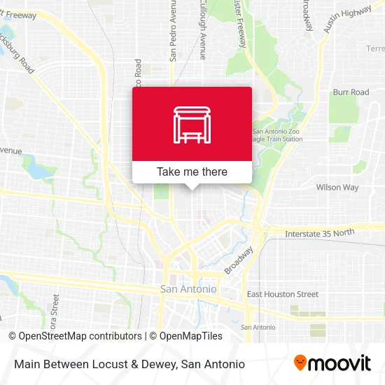 Mapa de Main Between Locust & Dewey