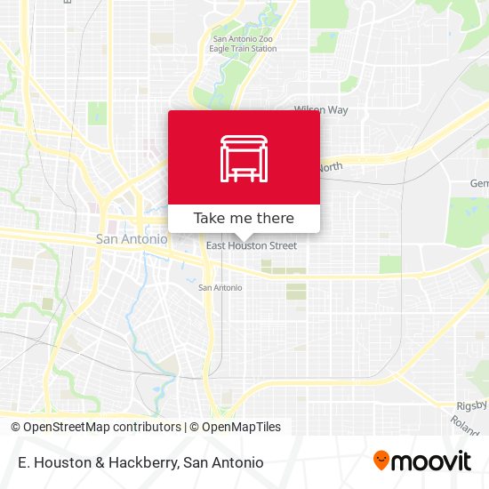 Mapa de E. Houston & Hackberry