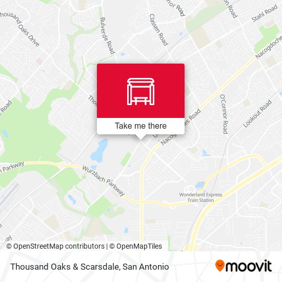 Thousand Oaks & Scarsdale map