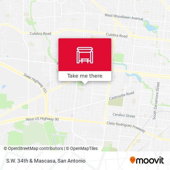 S.W. 34th & Mascasa map