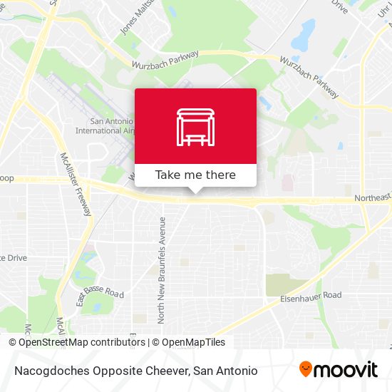 Nacogdoches Opposite Cheever map