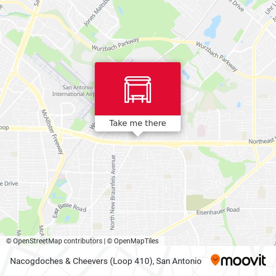 Mapa de Nacogdoches & Cheevers (Loop 410)