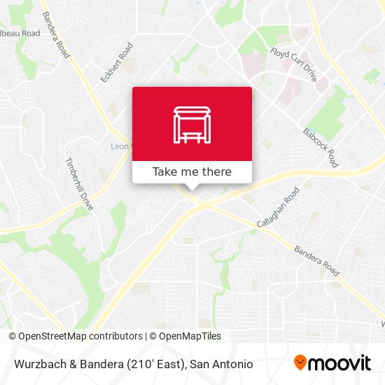 Mapa de Wurzbach & Bandera (210' East)