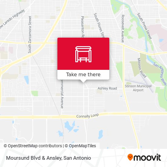 Moursund Blvd & Ansley map