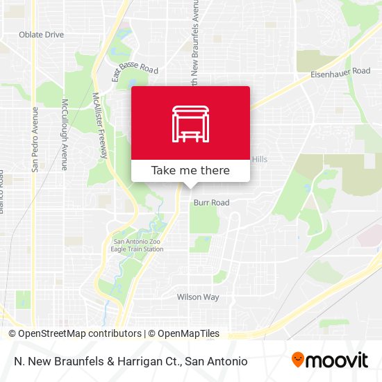 Mapa de N. New Braunfels & Harrigan Ct.