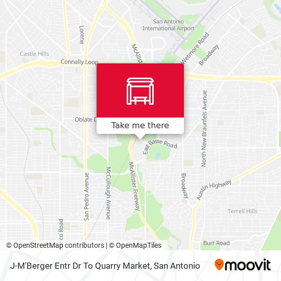 Mapa de J-M'Berger Entr Dr To Quarry Market