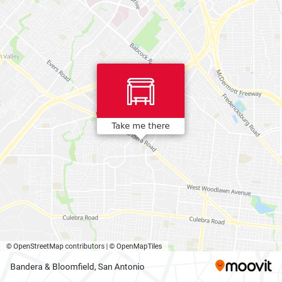 Bandera & Bloomfield map