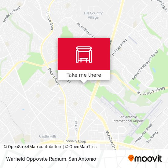 Mapa de Warfield Opposite Radium