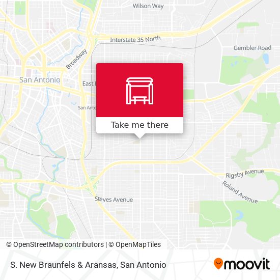 Mapa de S. New Braunfels & Aransas