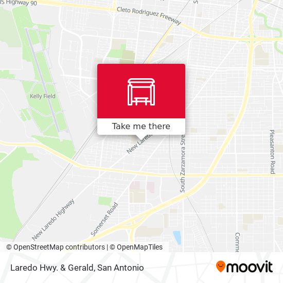 Laredo Hwy. & Gerald map