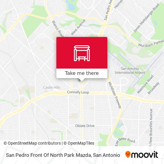 San Pedro Front Of North Park Mazda map