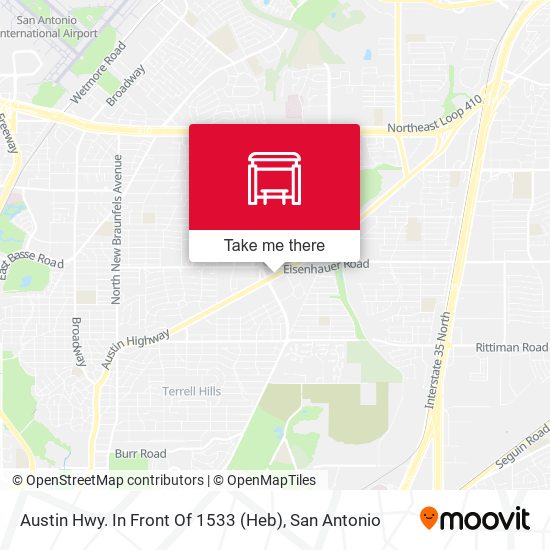 Mapa de Austin Hwy. In Front Of 1533 (Heb)