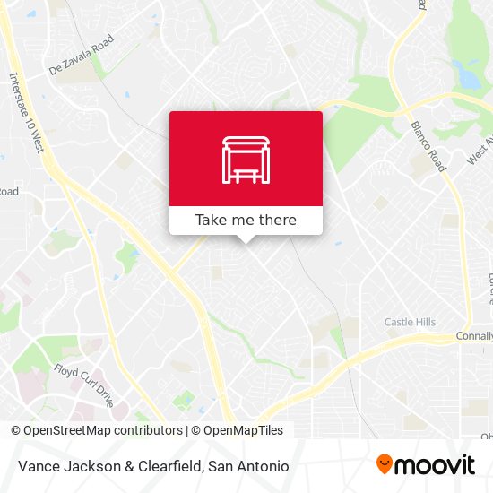 Vance Jackson & Clearfield map