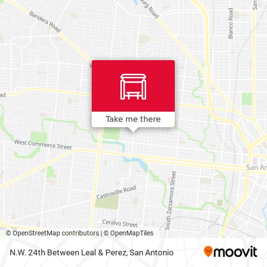N.W. 24th Between Leal & Perez map