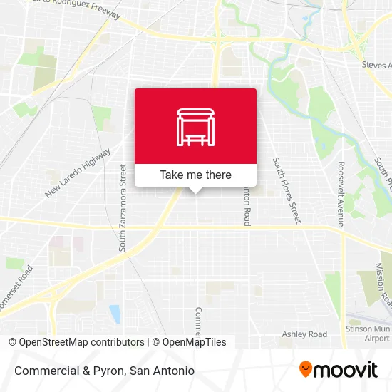 Commercial & Pyron map