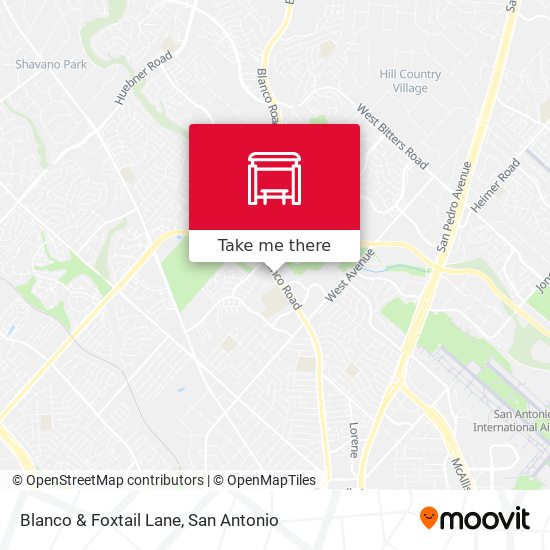 Mapa de Blanco & Foxtail Lane