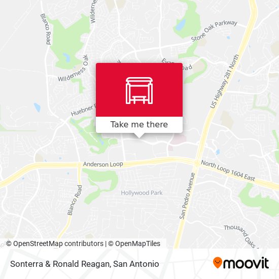 Sonterra & Ronald Reagan map