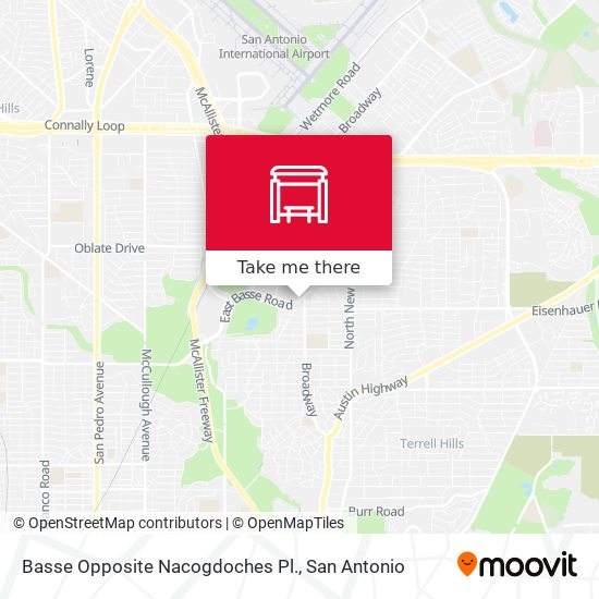 Basse Opposite Nacogdoches Pl. map