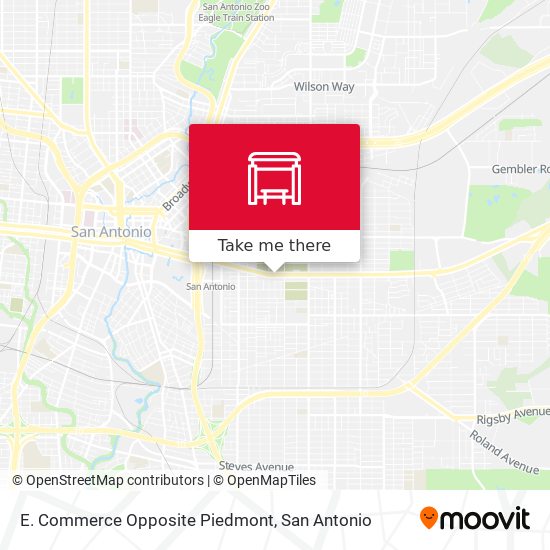 E. Commerce Opposite Piedmont map