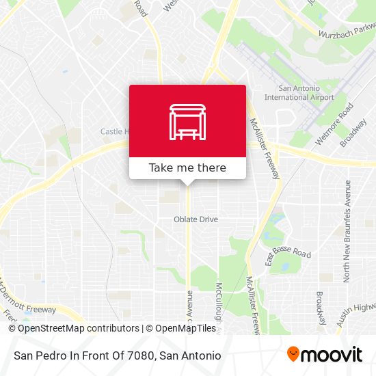 San Pedro In Front Of 7080 map
