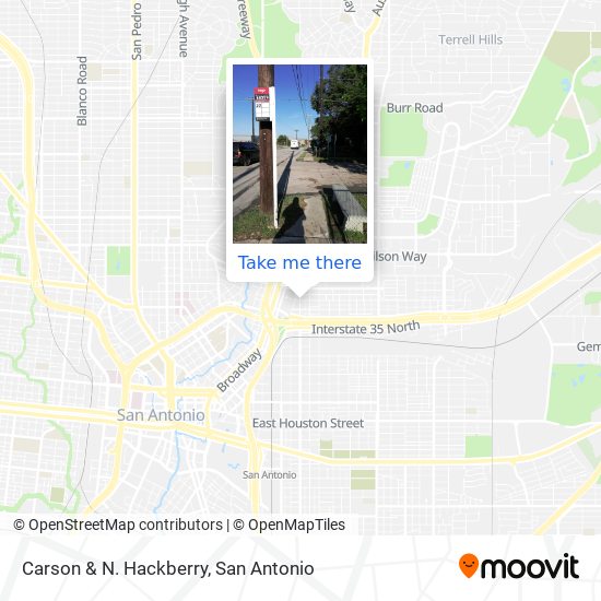 Carson & N. Hackberry map