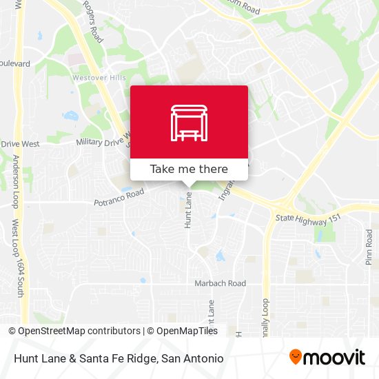 Hunt Lane & Santa Fe Ridge map
