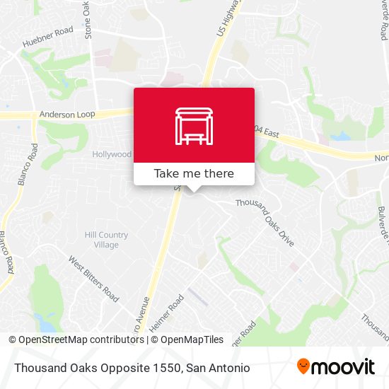 Thousand Oaks Opposite 1550 map