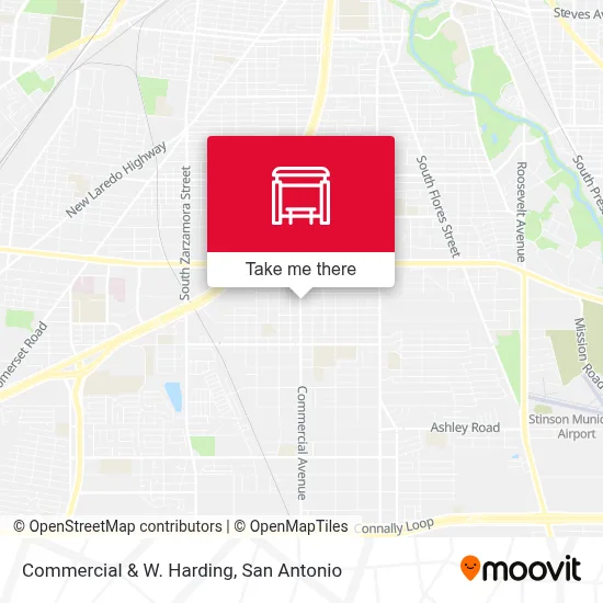 Commercial & W. Harding map