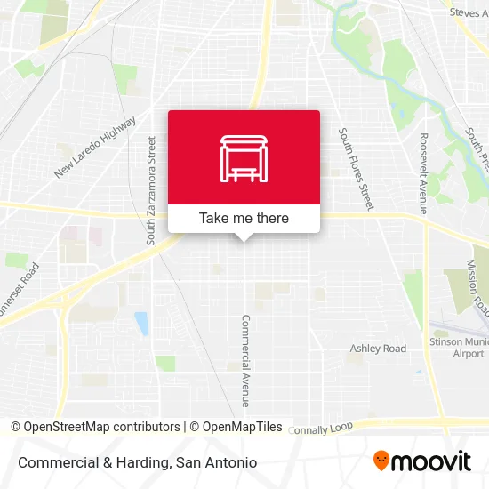 Commercial & Harding map