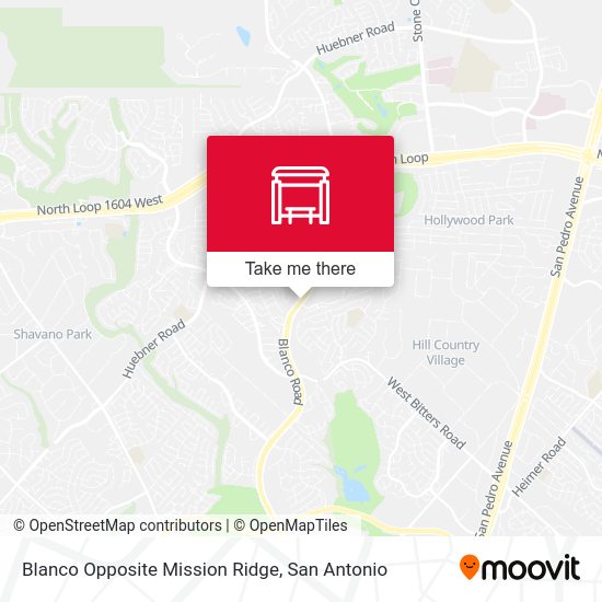 Blanco Opposite Mission Ridge map