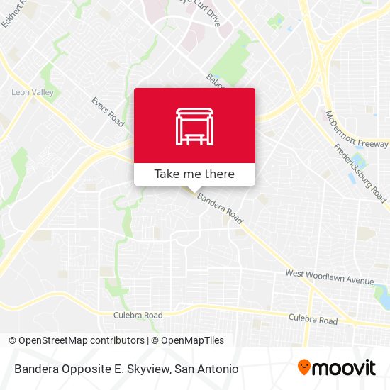 Mapa de Bandera Opposite E. Skyview