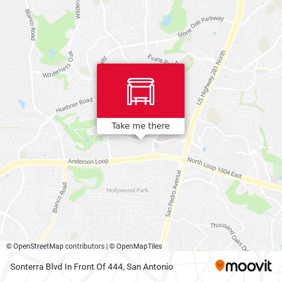 Sonterra Blvd In Front Of 444 map