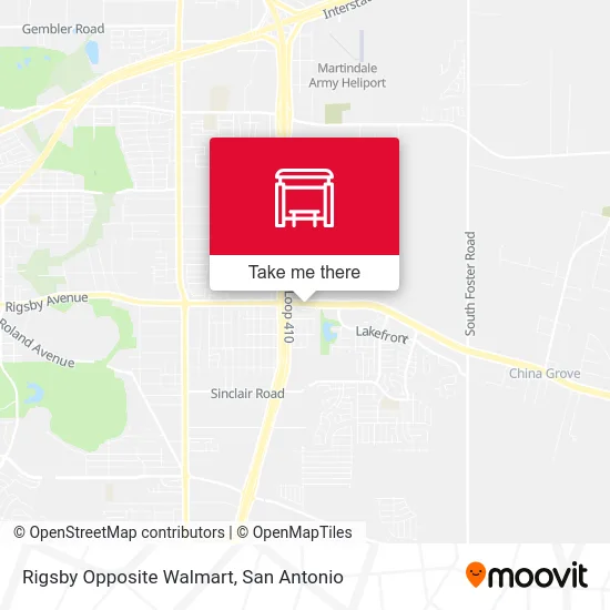 Rigsby Opposite Walmart map