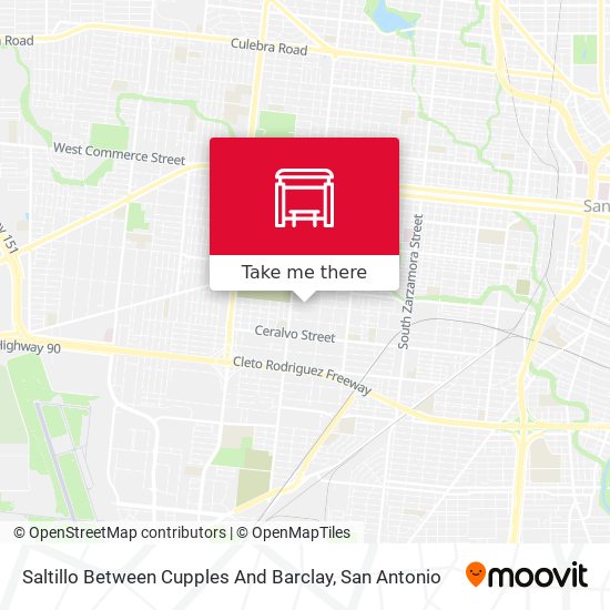 Mapa de Saltillo Between Cupples And Barclay