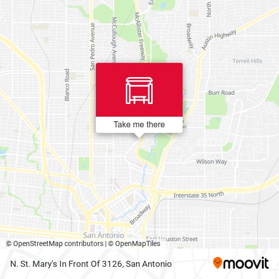 N. St. Mary's In Front Of 3126 map