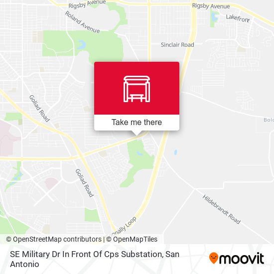 SE Military Dr In Front Of Cps Substation map