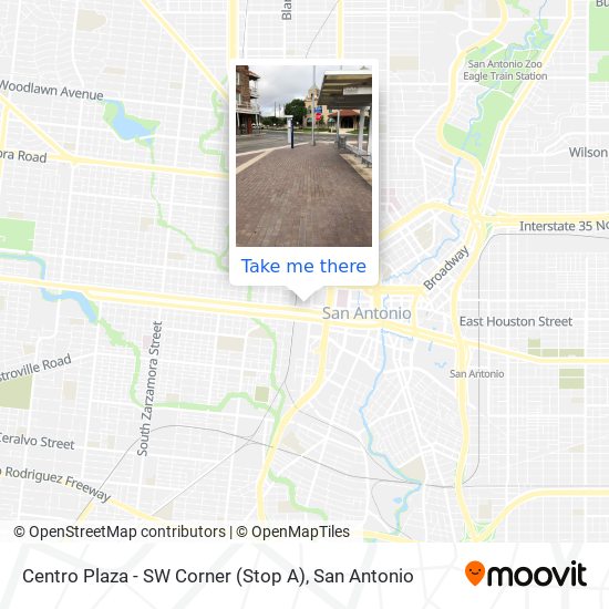 Mapa de Centro Plaza - SW Corner (Stop A)